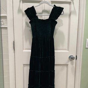 Emerald Velvet Ellie Nap Dress